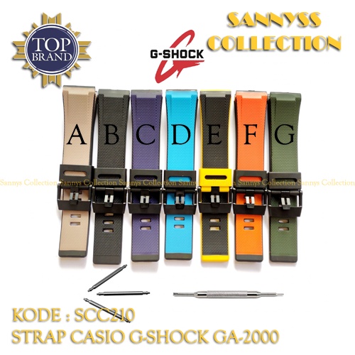 STRAP TALI JAM TANGAN CASIO GSHOCK GA-2000 - GA 2000 - GA2000 RUBBER