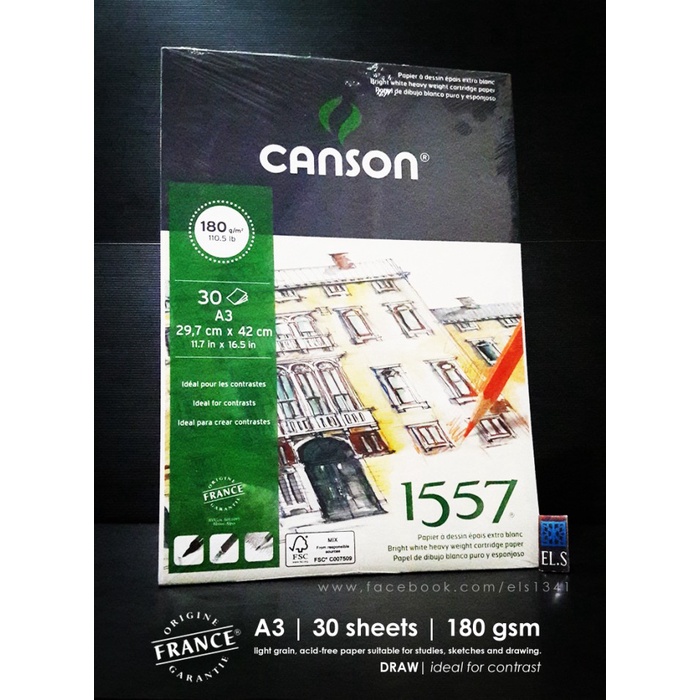 

Sketsagambar- Canson 1557 Drawing Pad A3 - Dessin Ja -Buku-Gambar-Sketsa.