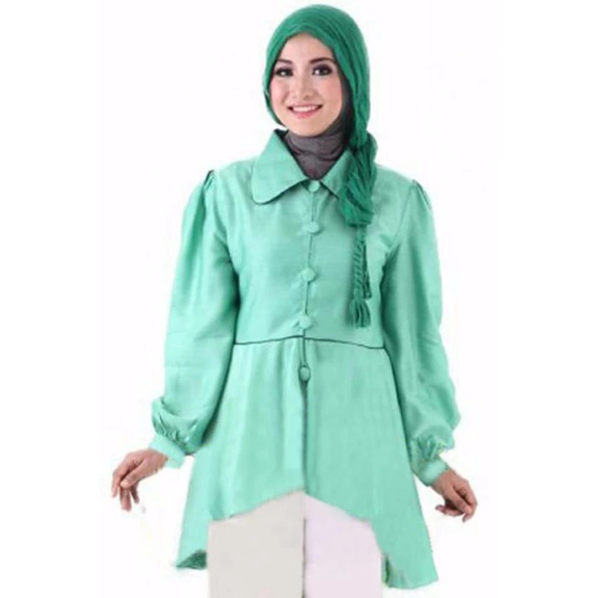 [Blouse Elina SW] blouse wanita rayon bangkok tosca