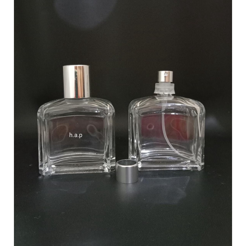 Botol Parfume Press V31656 50ml Easypum Silver Tutup Nonfull Silver Lusinan
