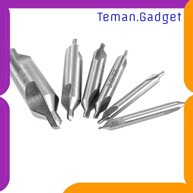 TG-DE365 MAYITR MATA BOR CENTER DRILL BITS SET PRECISION COUNTERSINKS KIT 6 PCS