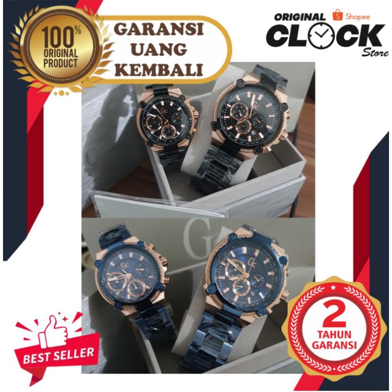 JAM TANGAN PRIA WANITA | RANTAI | KULIT | KARET | MURAH | - GU3SS GC seri Y25003G201/Y24002G201 coup