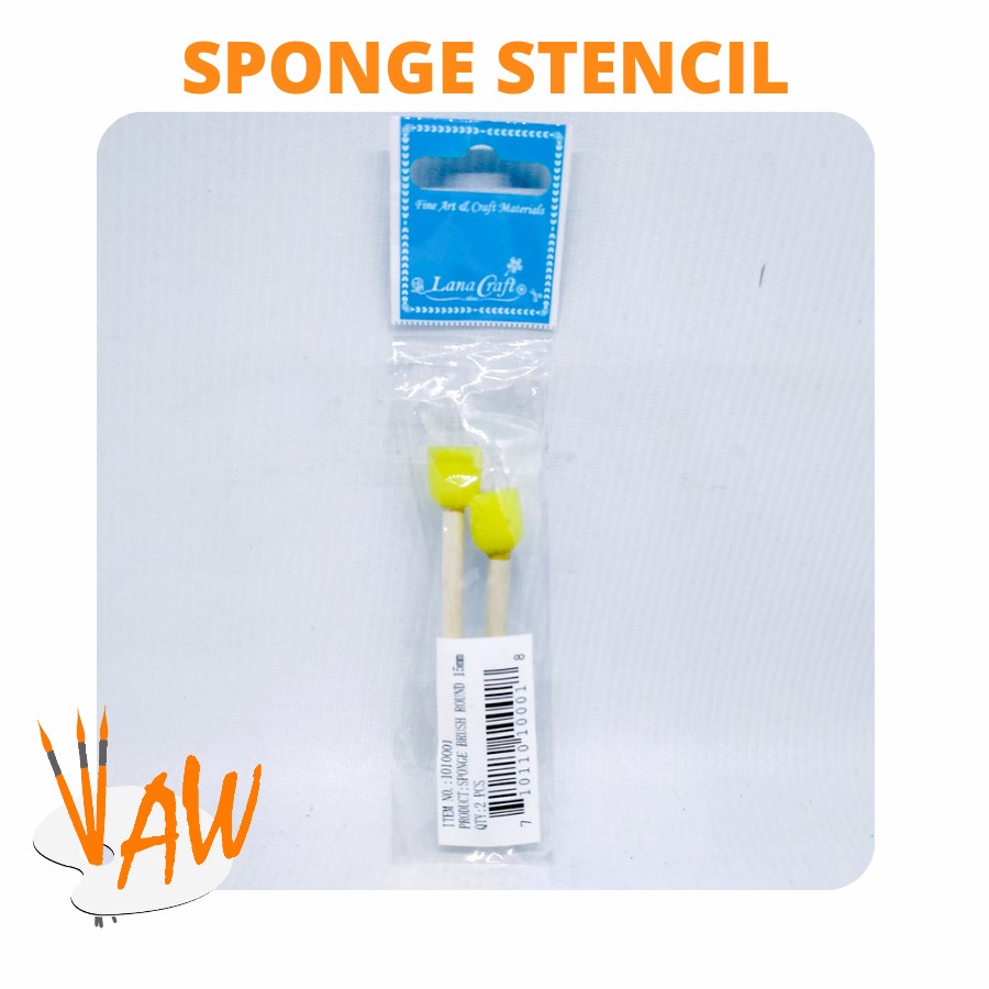 

Lana Craft Sponge Brush (Stencil) Round