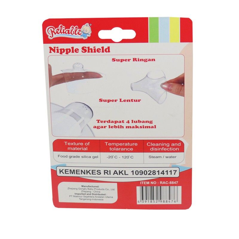 [MEDAN COD/GRAB] Reliable Nipple Shield (Sambungan Asi / Sambungan Puting)