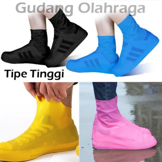 Unik Cover Shoes Jas Pelapis Sepatu Karet Anti Air Hujan Waterproof Tinggi Murah