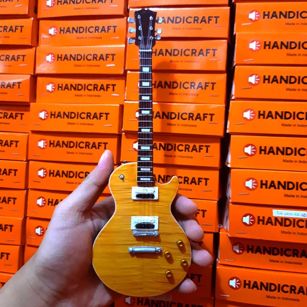 Miniatur Gitar Slash GNR Gibson Les Paul Traditional Honey Burst Exclusive