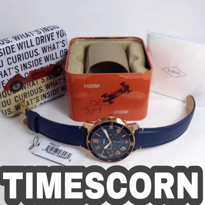 Super Sale FOSSIL FS5237 BLUE 45mm ORIGINAL 100% Ready Stock