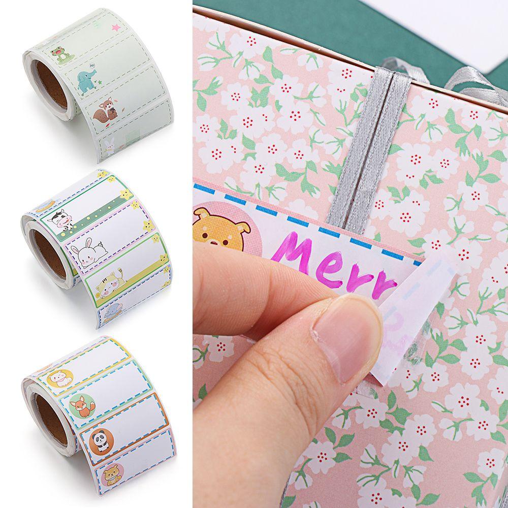 R-flower Blank Sticker Hadiah Kreatif Candy Tag Segel Kemasan Kotak Makanan