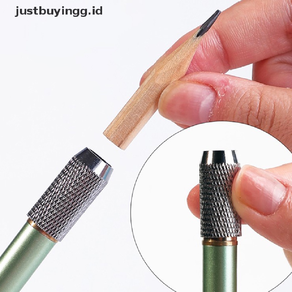 [justbuyingg.id] Colour Metal Pencil Extender Drawing Sleevealuminum Lengthener Lengthening Rod ID