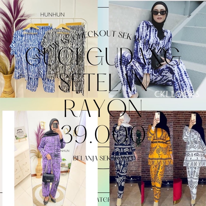 Cuci Gudang Setelan Rayon 29.000 Promo Puncak 7.7 Shopee Live Bombastis Sale!!