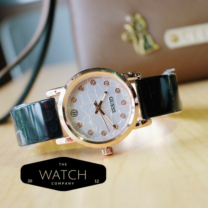 Jam Tangan Wanita / Jam Tangan Cewek / Guess Analog Time Strap Keramik
