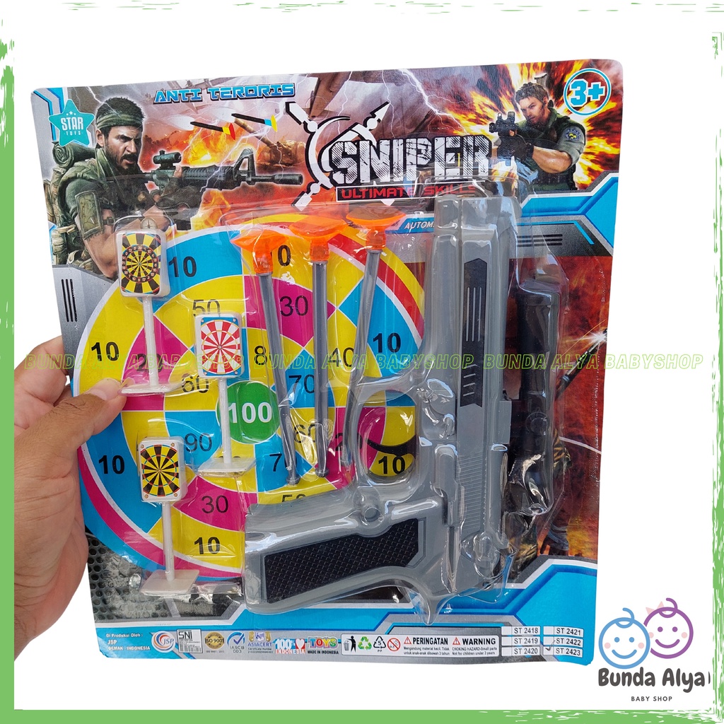 Mainan Anak Laki Pistol Peluru Karet Mainan Tembak Tembakan Mainan Edukasi Perang Tembak Mainan Anak Laki SNI