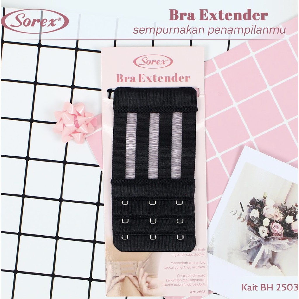 BRA EXTENTION EXTENDER BRA PENGAIT TALI TAMBAHAN KAIT 2501 2502 2503 BH SOREX KAIT 3 dan 2