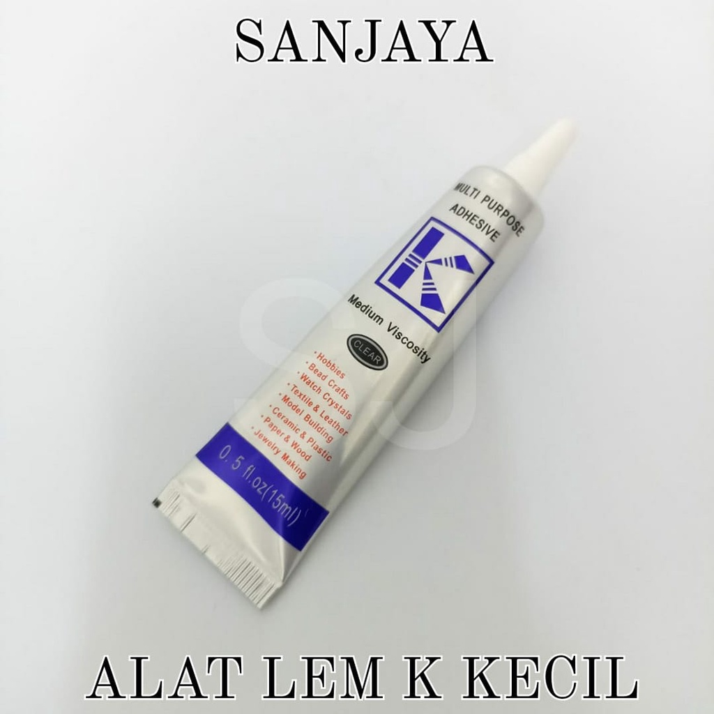 LEM K / LEM NAIL ART / LEM DIY CRAFT / LEM PEREKAT MANIK-MANIK / ALAT LEM K BESAR &amp; KECIL