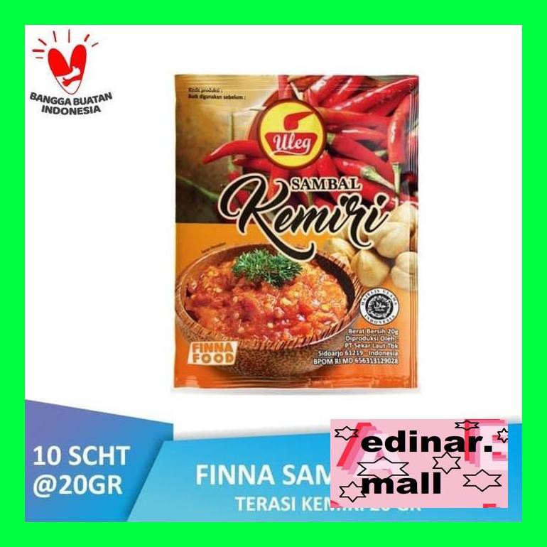 

50Siusbu Pack Finna Sambal Uleg Kemiri Sachet (10 X 20Gr) Bud050S