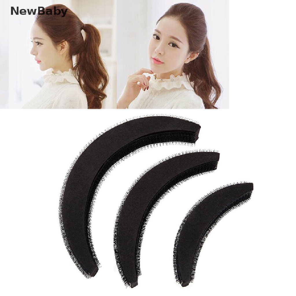 Newbaby 3Pcs / set Bantalan Penambah Volume Rambut Untuk Aksesoris Wanita