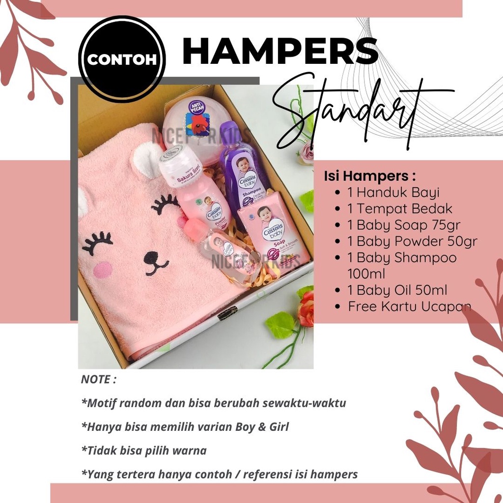 Hampers Perlengkapan Mandi Paket Kado Bayi Newborn