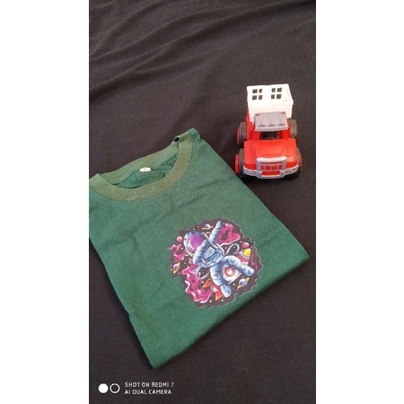 T-SHIRT ANAK ASTRONOT HIJAU ARMY