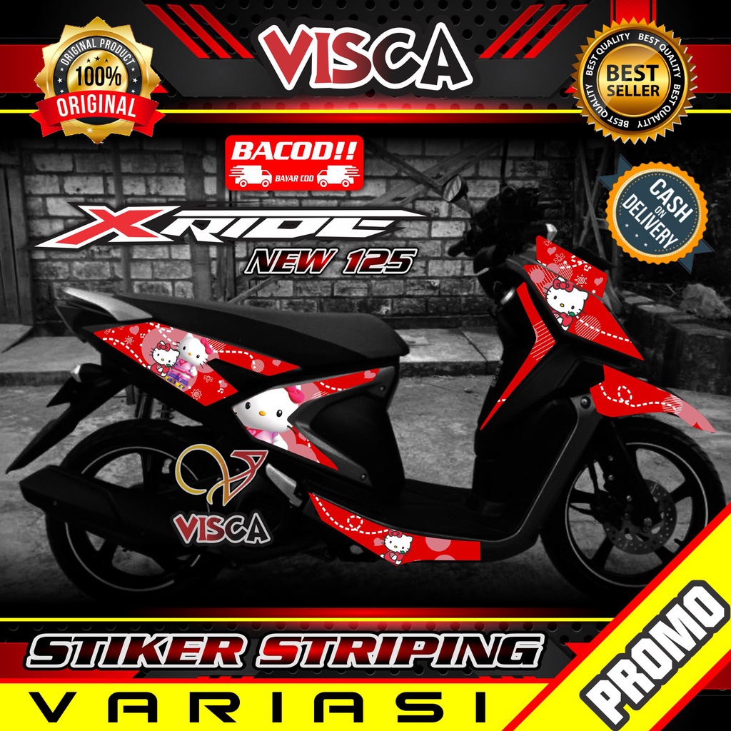 Striping X Ride 125 Stiker Sticker Striping Variasi Yamaha X Ride 125 - Striping Hologram X Ride 125