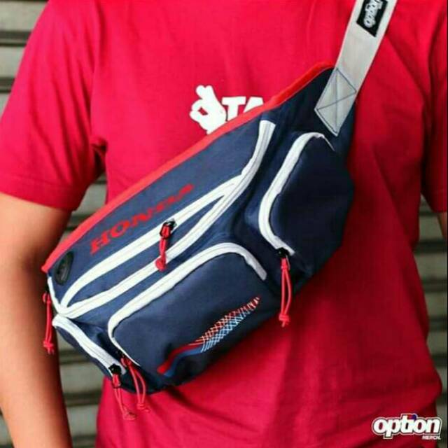 Waistbag Honda / Tas Slempang Honda OPTION MERCH