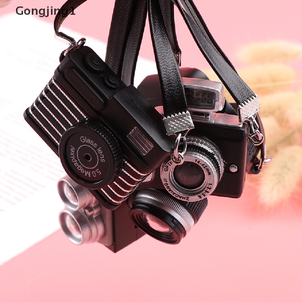 Gongjing1 1Pc Miniatur Kamera Digital SLR Untuk Aksesoris Rumah Boneka