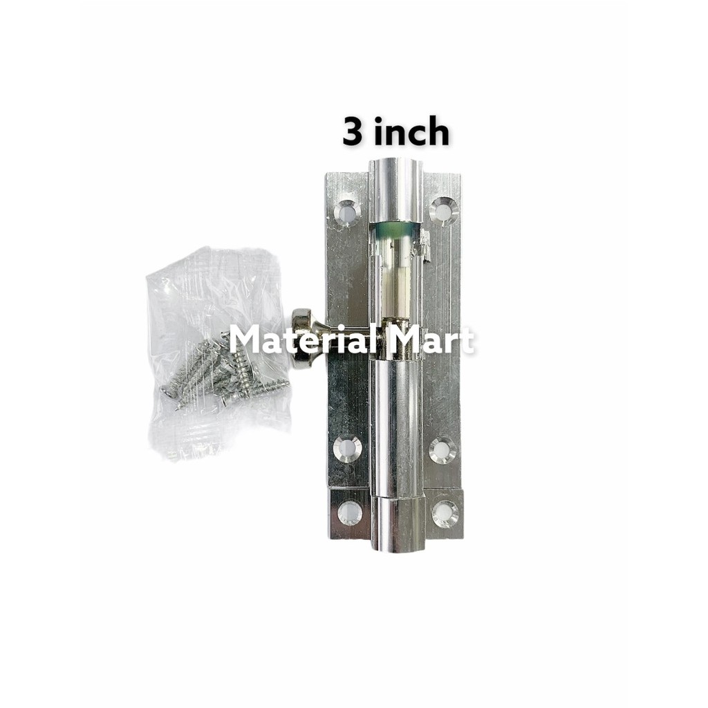 Grendel Pintu 3 Inch | Grendel Aluminium Slot 3&quot; | Grendel Slot Pintu | Material Mart