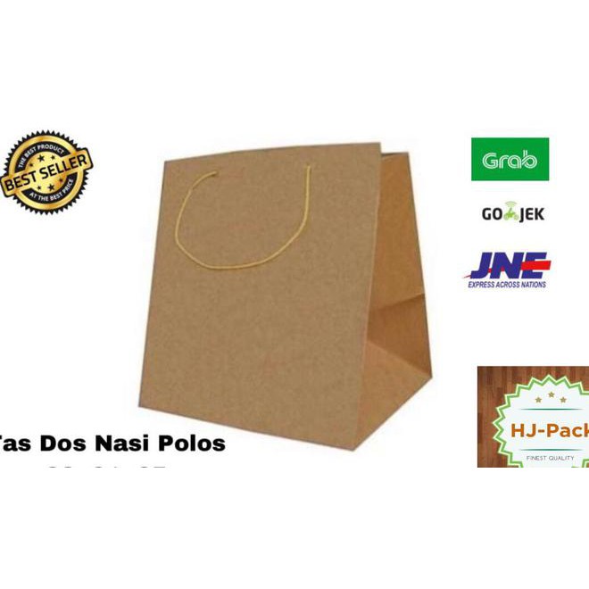 

Februari Maniss Tas Dos Nasi 22X21X25 Polos Paperbag Paper Bag Tas Kertas Dus Nasi Kode 883