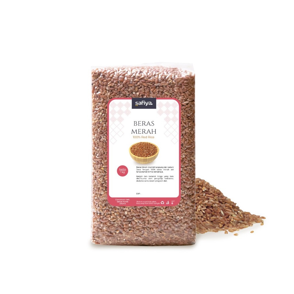 Beras Organik 1 kg Merah Pandan Wangi C4 Original Nowhealth | Organic Rice Nasi Pulen Vacuum Premium