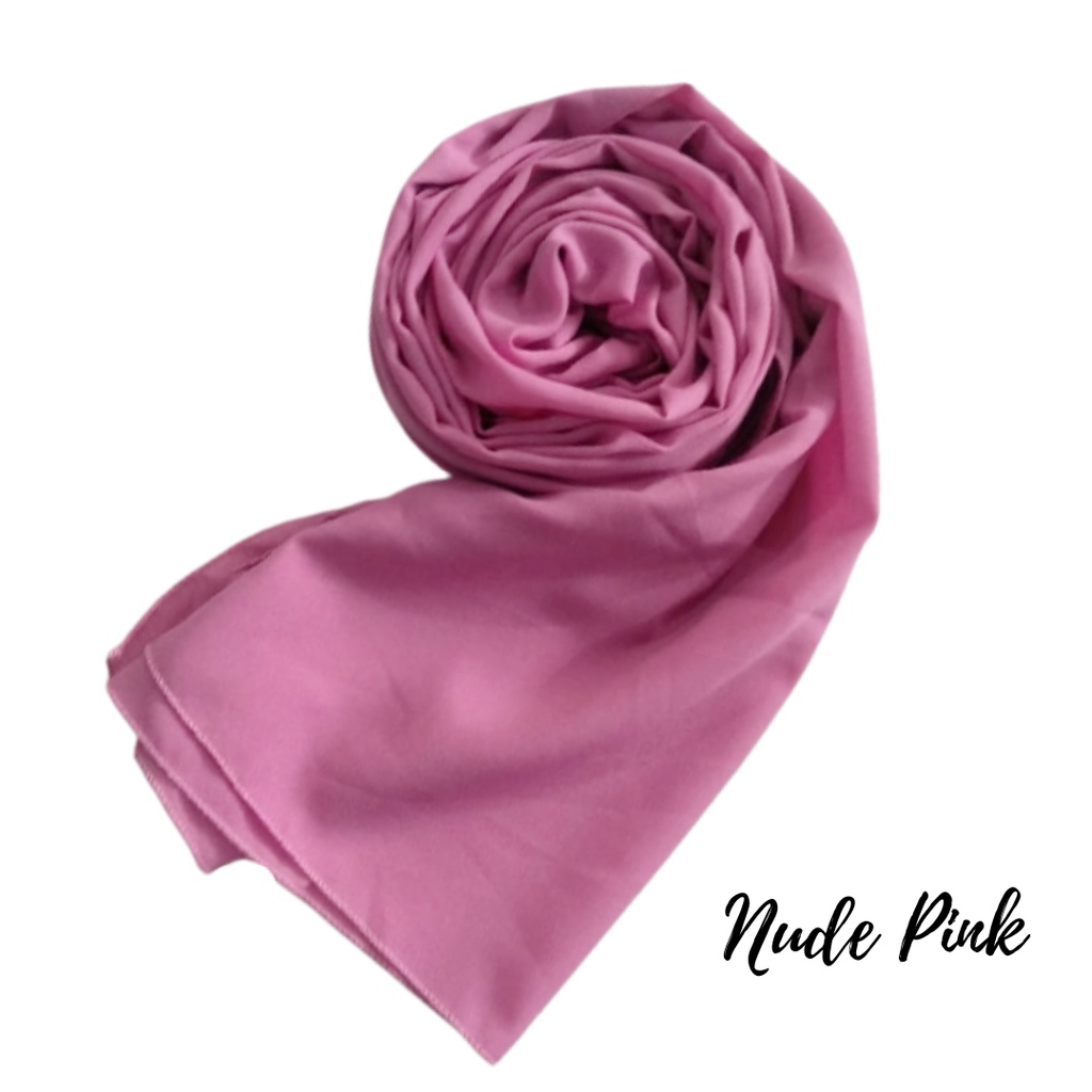 Pashmina Instan Sala Diamond / Hijab Pasmina instan diamond strech | pashmina | pastan osi-NUDE PINK