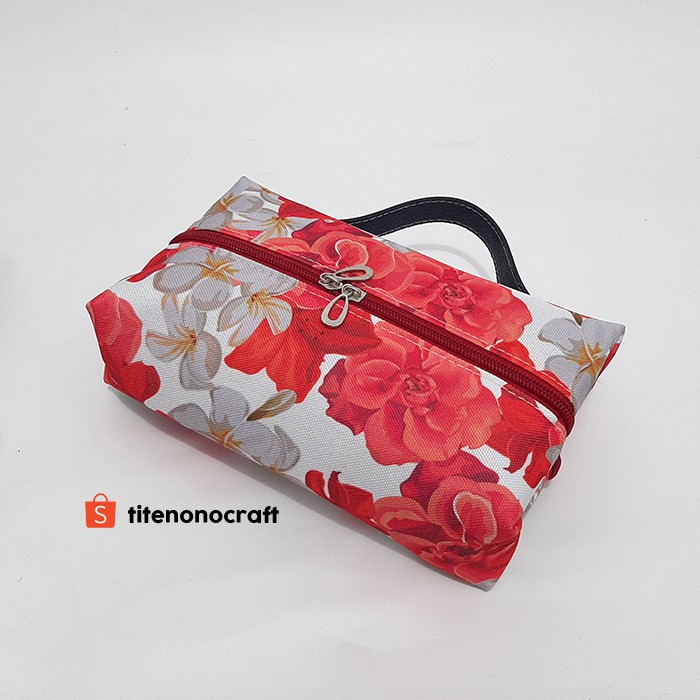 Tempat Tisu Basah Dan Kering Motif Bunga