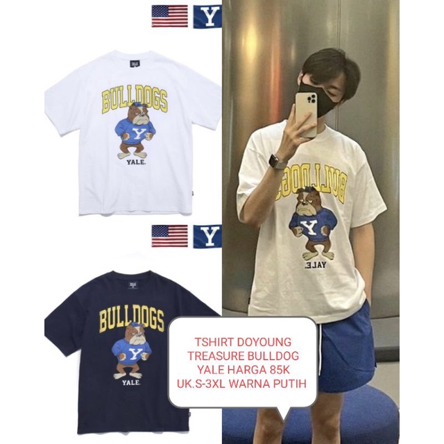 TSHIRT KAOS DOYOUNG TREASURE BULLDOG YALE