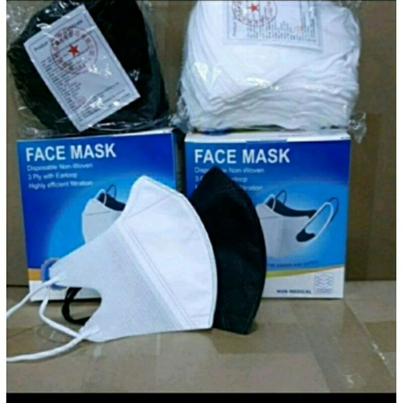 Masker Duckbill Garis Berkualitas isi 50pcs Face mask