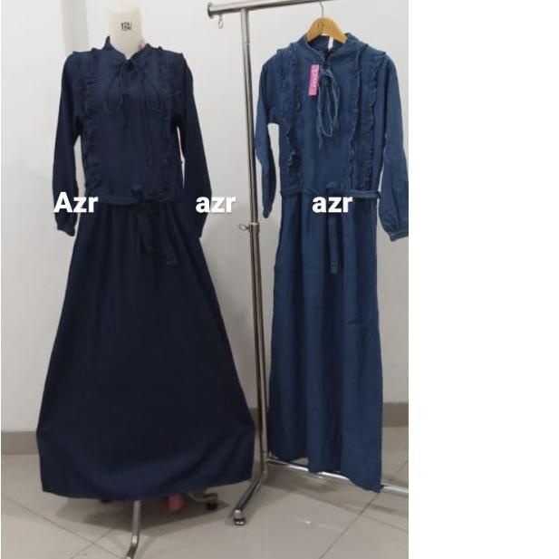 ✬ Gamis jeans Kriwil kaya jeans ➽