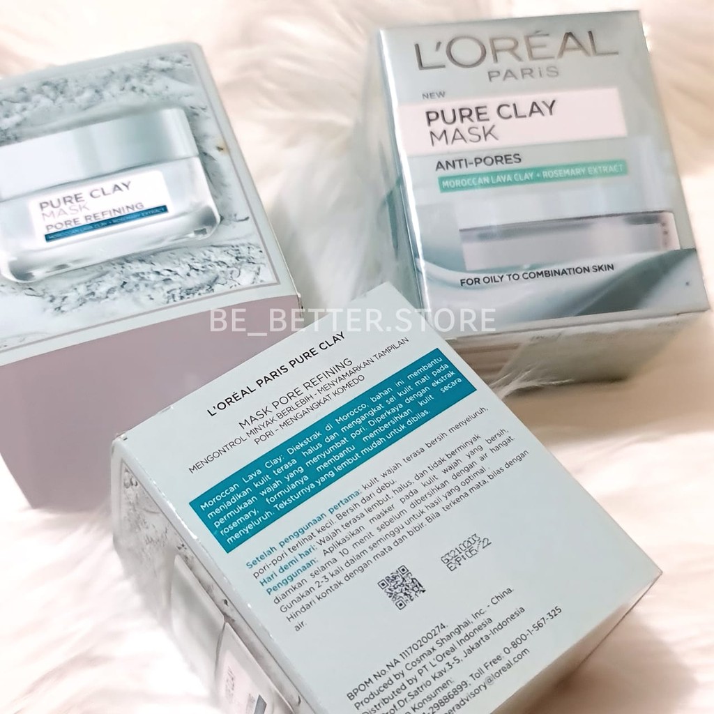 Harga L Oreal Pure Clay Mask Pore Refining Terbaik Juli 2021 Shopee Indonesia