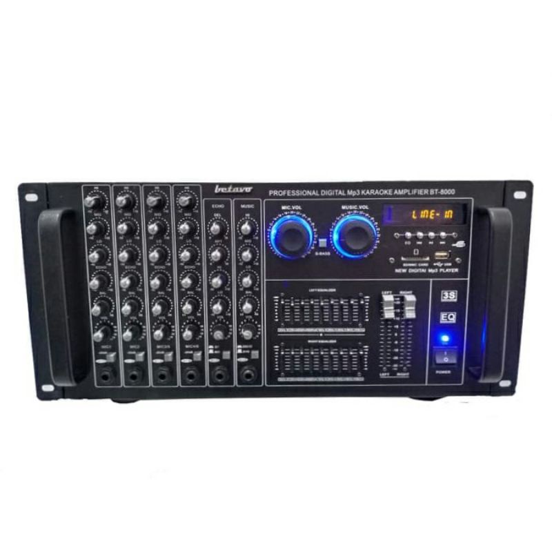 POWER AMPLI BT 8000 B PROFESIONAL POWER AMPLIFIER MIXER BT8000B