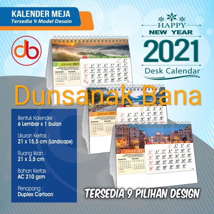 

Kalender Meja 2021