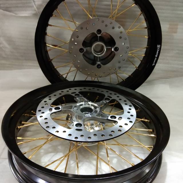 Sepaket velg jari jari motor cb 150 new/cbr 150 lokal/cnr 150 facelit.