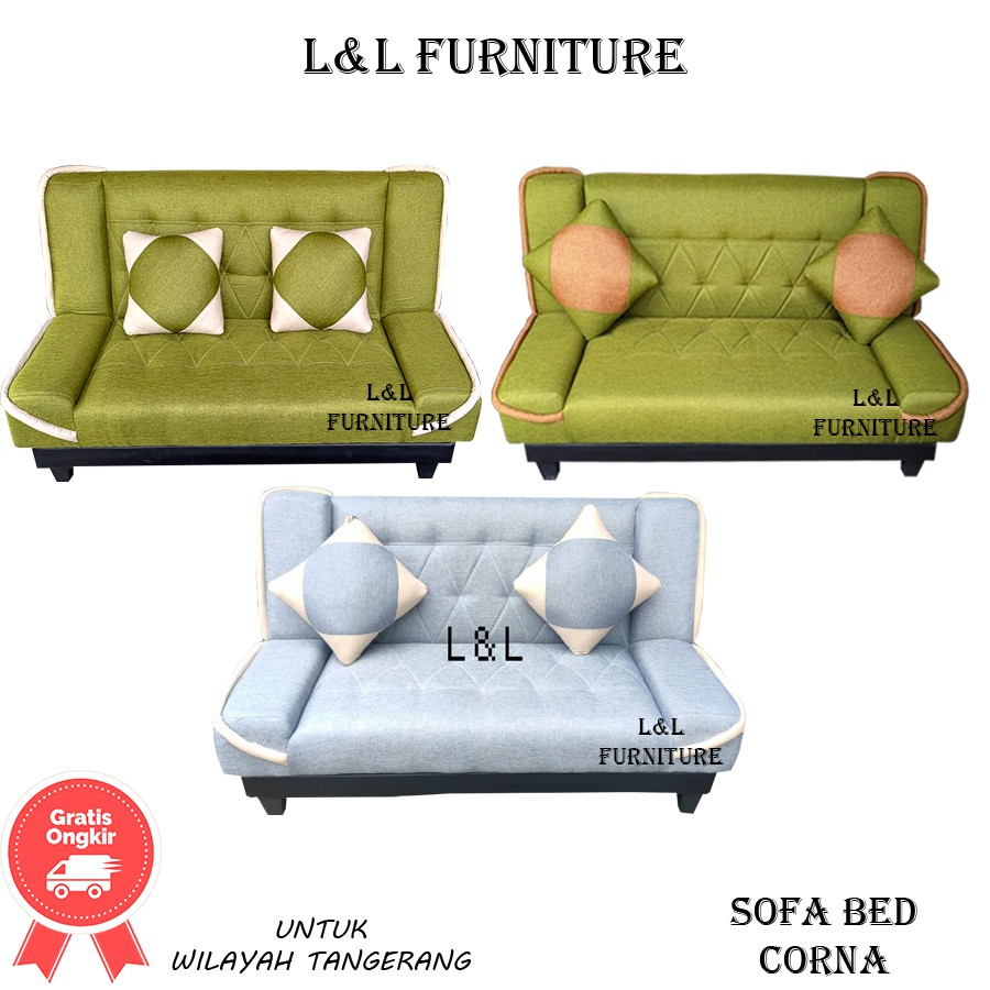 CORNA - Sofa Bed Murah, Sofa Bed Multifungsi, Sofa Bed Minimalis, Sofa Bed Bagus