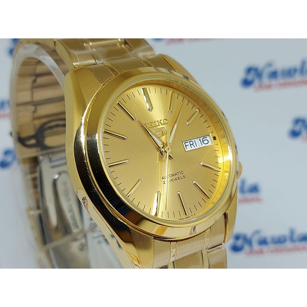 Seiko 5 SNKL48K1 Automatic Full Gold Coating | Jam Pria SNKL48