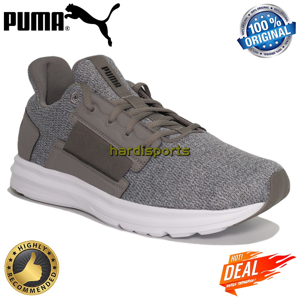 puma enzo street heather