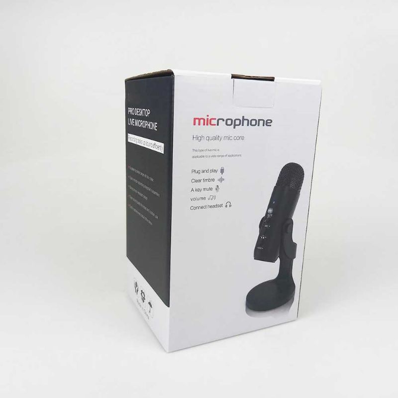 Microphone Condenser USB Mikrofon Kondensor Stand - JD-900 Recording Gaming