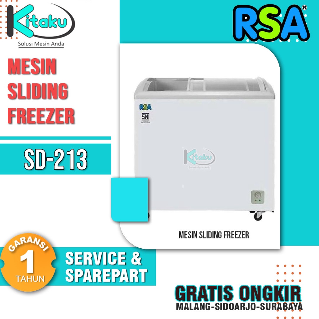 SLIDING CURVE GLASS FREEZER GEA SD-213