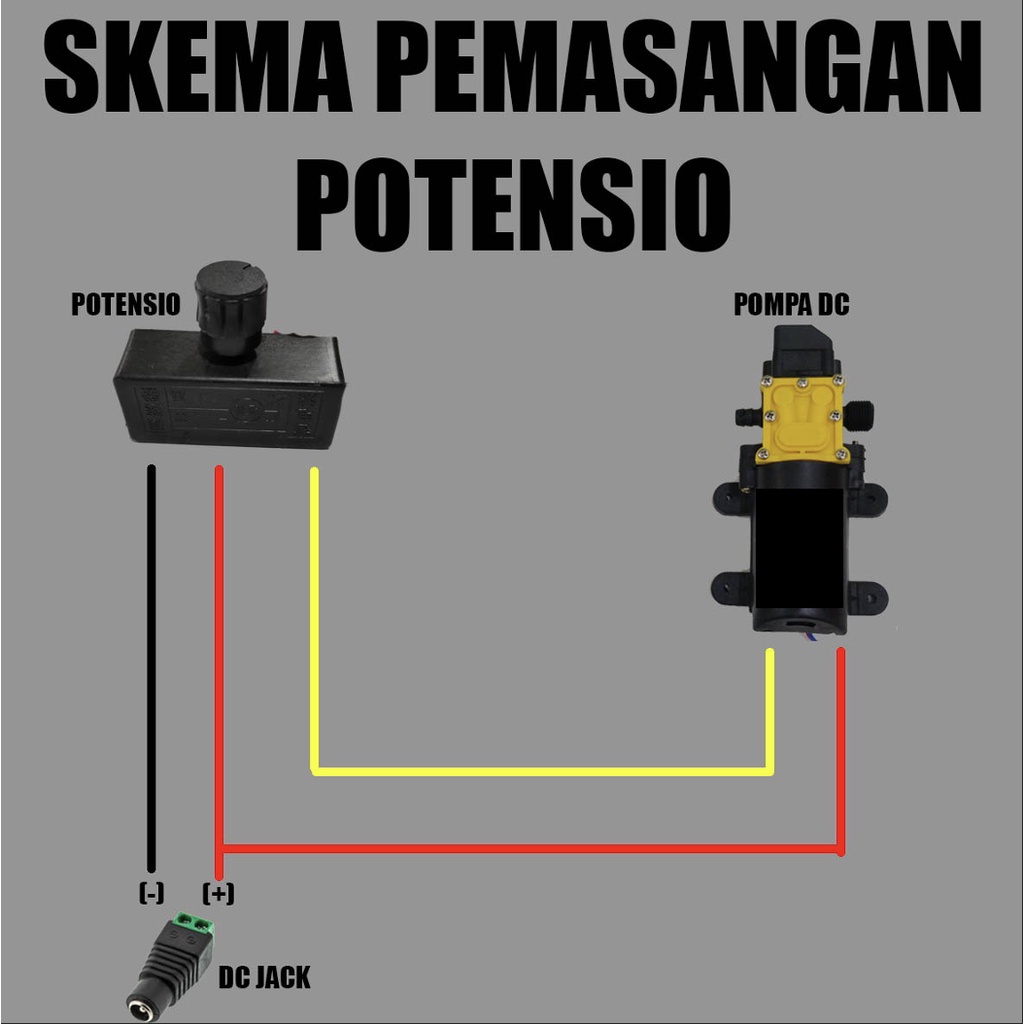 POTENSIOMETER 16L ORIGINAL TAIWAN POTENTIOMETER POTENSIO SPRAYER ELEKTRIK POMPA AIR REGULATOR (SESUAI FOTO)