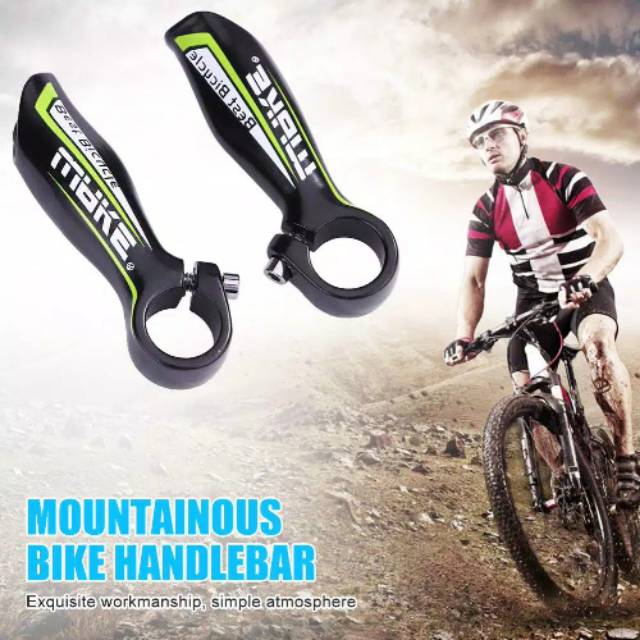 Sepasang Driver Tanduk Pegangan Samping Stang Sepeda Aluminium Alloy Wake Wear Resistant 1 Pasang Ta