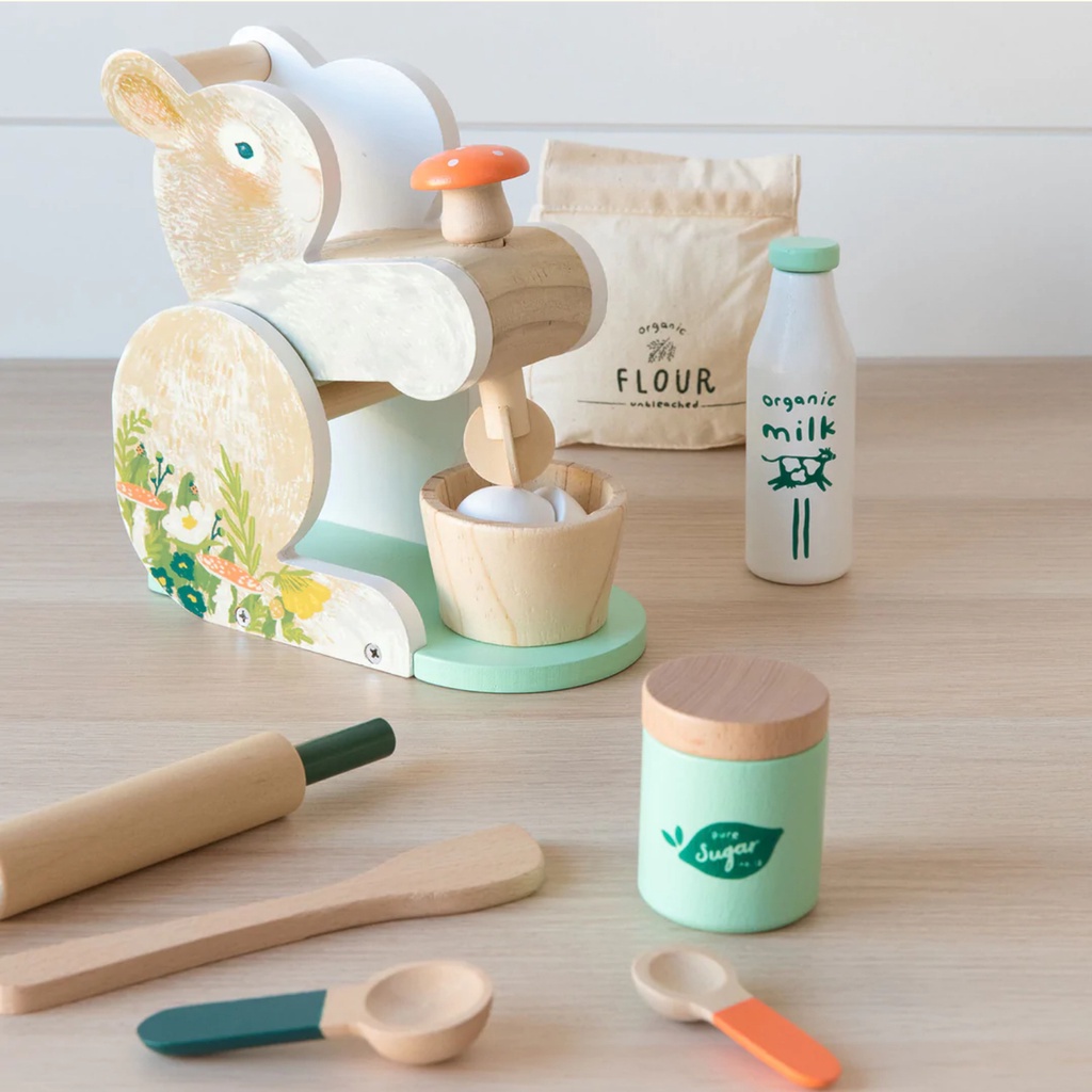 Manhattan Toy Bunny Hop Mixer - Wooden Montessori Toys Kids Baby Anak Bayi Balita Mainan Edukasi Kayu Dapur Masak Masakan