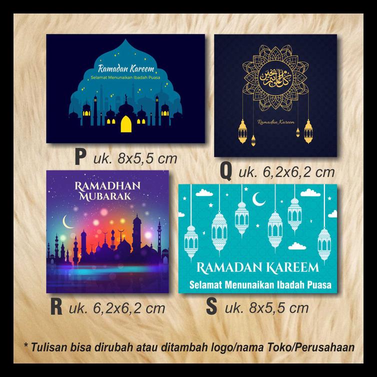 

HANG TAG/KARTU UCAPAN/LABEL HADIAH/PARCEL HARI RAYA IDUL FITRI VOL.2 TERMURAH