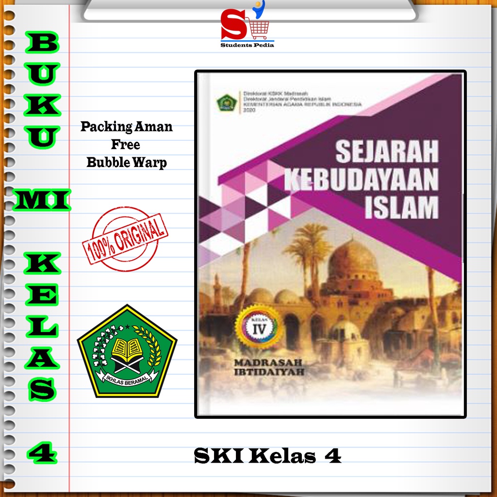 Jual Buku Siswa Sejarah Kebudayaan Islam SKI Kelas 4 MI KEMENAG ...