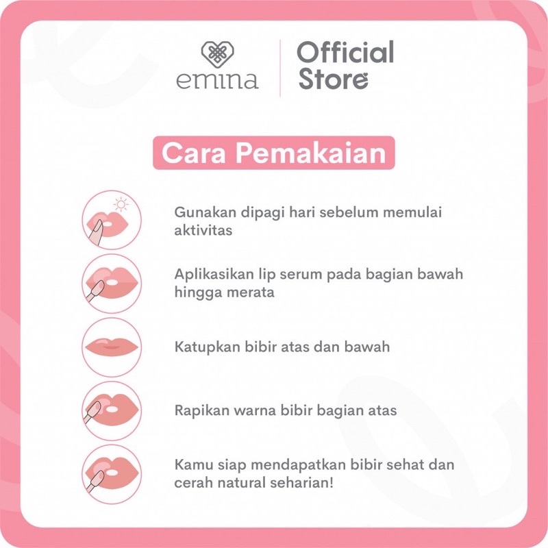 EMINA Watercolor Lip Serum Indonesia / Lipstick Facial Wash Face Scrub Micellar Essence Toner Day Night Eye Cream Sunscreen Sheet Sleeping Clay Mask Masker Moisturizing Tint Ink Matte Gloss Balm / Bright Stuff Acne Colorfit Sun Protection Battle Spf Paket