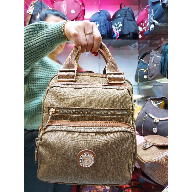 TAS IMPORT JUNFA 2 IN 1 (RANSEL & SLEMPANG)