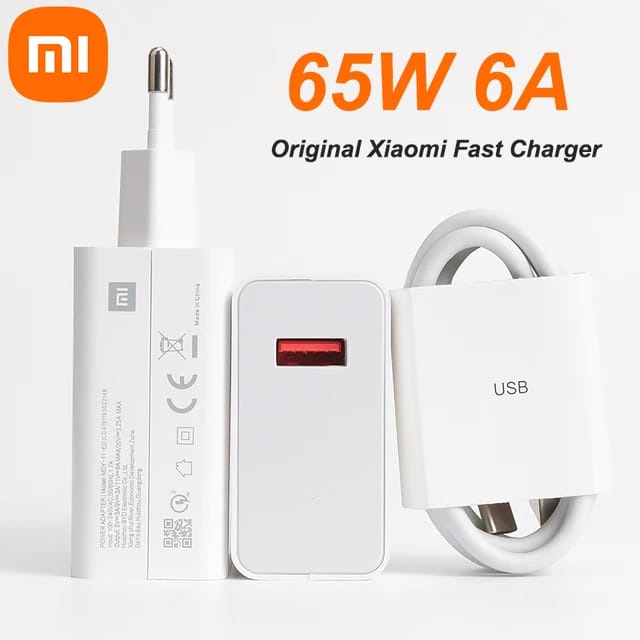 CHARGE TRAVEL XIAOMI MI10 65Watt TRAVEL POWER ADAPTER